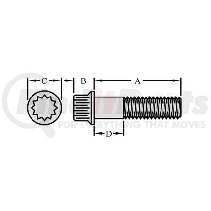 2N5014 by CATERPILLAR - BOLT