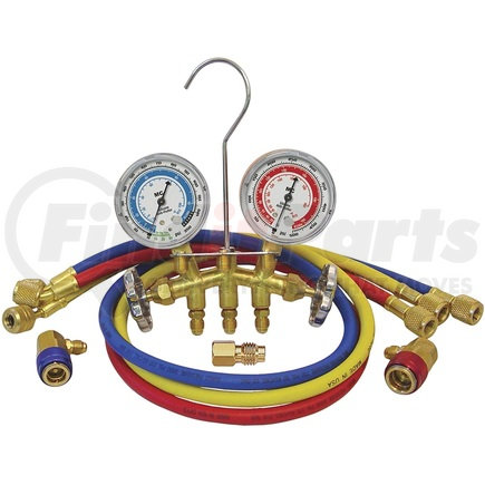 66773 by MASTERCOOL - R-12/R-134a Brass Manifold Gauge Set