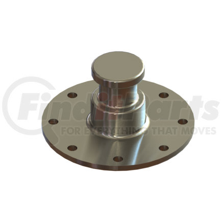 KP-T-809-C by SAF-HOLLAND - Mushroom Series King Pin - 2" SAE, 8" Diameter, .25" Upper Coupler Thickness, 8 Equally Spaced .53" Holes on 6.75" diameter for plug welding