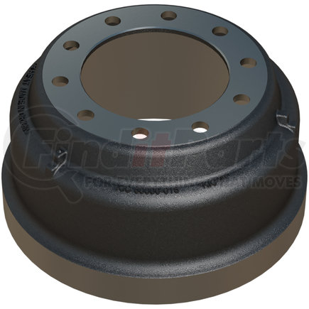 60000-018 by ACCURIDE - KICast™ Brake Drum, Cast Iron, Outboard, 16.50x7.00