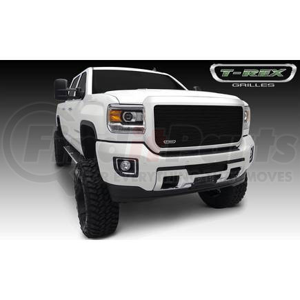 25211B by T-REX - Billet Series Grille; Horizontal; Aluminum; Black; 1 Pc; Insert; Bumper;