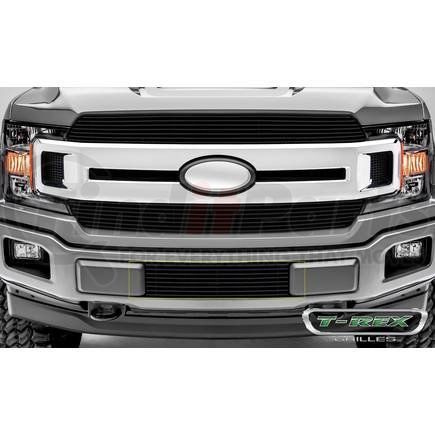 25571B by T-REX - Billet Series Bumper Grille; Horizontal; Aluminum; Black; 1 Pc; Overlay;