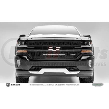 Z311281 by T-REX - ZROADZ Series LED Light Grille; Laser Cut Pattern; Mild Steel; Black; 2 Pc; Insert;