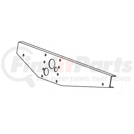 1007-1780-RS by BUFFERS USA - WING PLATE — FABRICATED STEEL, PRIMER FINISH Roadside Wabash - 7 GA, 21.5 lb