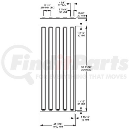 1202-2138 by BUFFERS USA - Primer Finished Corten Steel