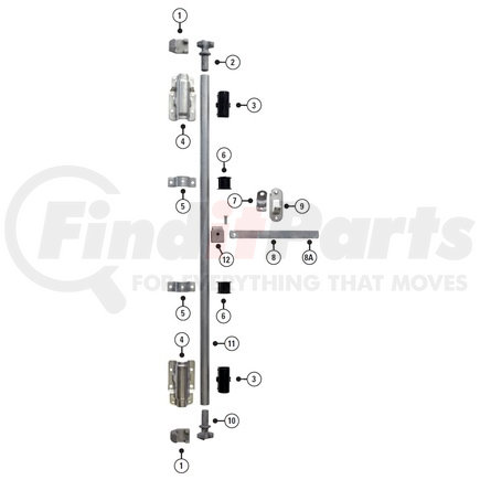 Powerbrace P40905 Handle Only, Item#8a in Kit Image