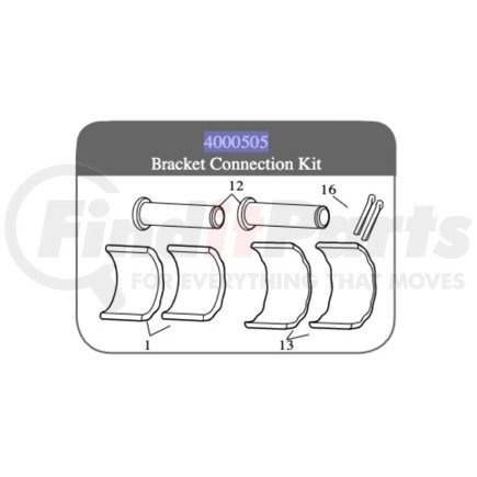 4000505 by SAF-HOLLAND - Fifth Wheel Trailer Hitch Bracket