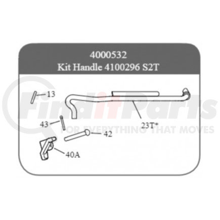 4000532 by SAF-HOLLAND - Release Handle Kit