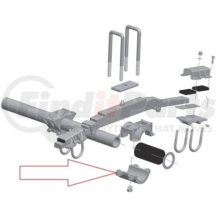 25-860 by POWER PRODUCTS - Trunnion Lower Hub Under Slung Trunnion Hub Lower Half