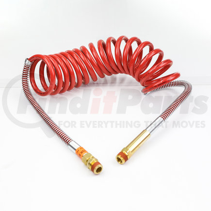 11-3170 by PHILLIPS INDUSTRIES - Air Brake Hose Assembly - 15 Feet, Red (Emergency) Coil Only