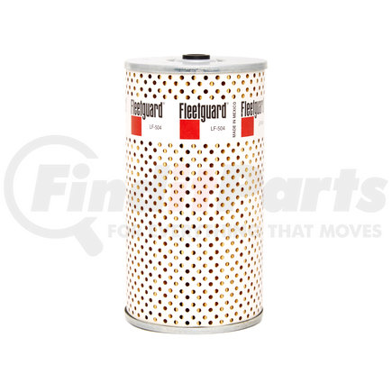 LF504 by FLEETGUARD - Engine Oil Filter - 7.71 in. Height, 4.03 in. (Largest OD), GMC 5572425