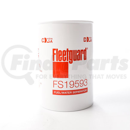 FS19593 by FLEETGUARD - Fuel Water Separator - 6.25 in. Height, Racor S3226P