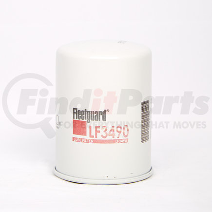 LF3490 by FLEETGUARD - Engine Oil Filter - 4.48 in. Height, 3.17 in. (Largest OD), Kubota 1542632430