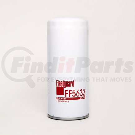 FF5633 by FLEETGUARD - Fuel Filter - Spin-on Design, 10.26 in. L, 4.33 in. OD, M32 X 1.5-6H Thread