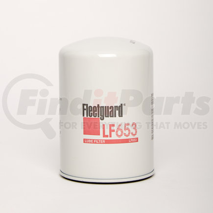 LF653 by FLEETGUARD - Engine Oil Filter - 5.41 in. Height, 3.67 in. (Largest OD)