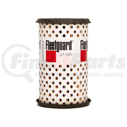 LF595 by FLEETGUARD - Engine Oil Filter - 3.91 in. Height, 2.35 in. (Largest OD)
