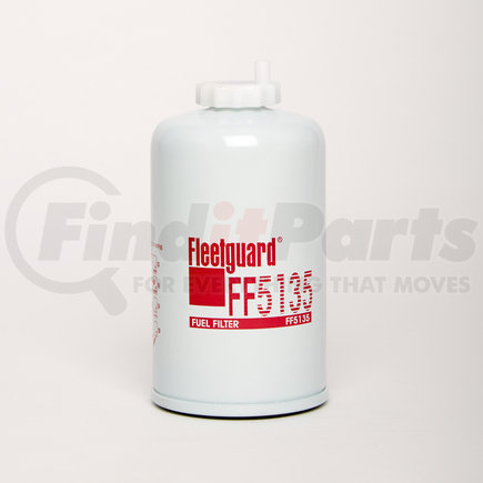 FF5135 by FLEETGUARD - Fuel Filter - Spin-On, 6.14 in. Height