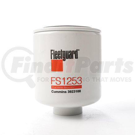 FS1253 by FLEETGUARD - Fuel Water Separator - Spin-On, 4.48 in. Height