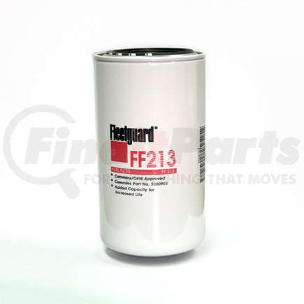 FF213 by FLEETGUARD - Fuel Filter - Spin-On, 6.91 in. Height, Cummins 3300901