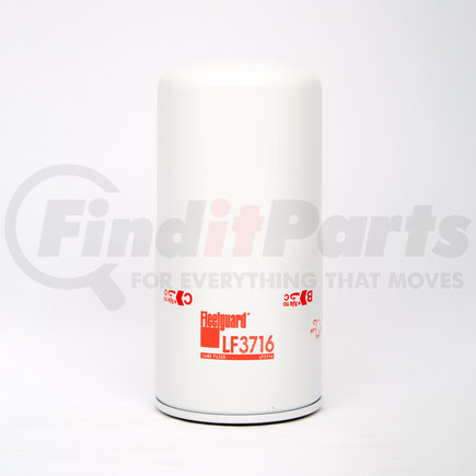 LF3716 by FLEETGUARD - Engine Oil Filter - 9.81 in. Height, 4.57 in. (Largest OD), Spin-On, Daewoo 65055105017