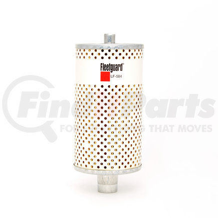 LF584 by FLEETGUARD - Engine Oil Filter - 7.72 in. Height, 3.35 in. (Largest OD), Cartridge