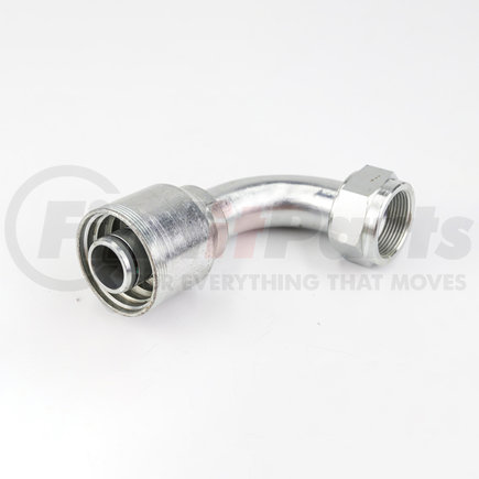 4SA20FJB20 by EATON - Hose Fitting - Permanent, 4-Spiral, SAE 37, Steel 90 Degree Core A