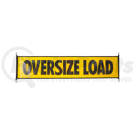 AVMB104 by MS CARITA - SafeTruck 18" X 84" Oversize Load Mesh Banner with Bungee