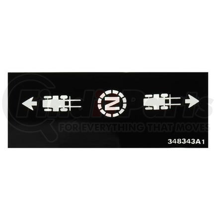 348343A1 by CASE - CASE ORIGINAL OEM, DECAL, FORWARD/NEUTRAL/REVERSE SWITCH