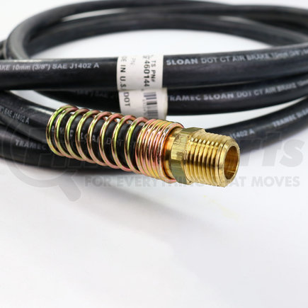 460144 by TRAMEC SLOAN - Hose Assembly, 3/8" x 144", 1/2" Fixed x 1/2" Fixed, Black, Spgs