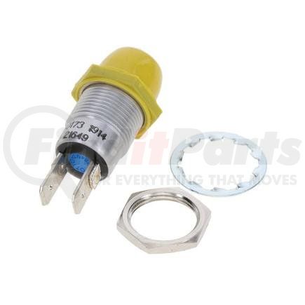 JLG 4360387 Push Button Switch Push Button Switch Kit - Yellow, Screw Terminal, 1-Way, Panel Mount