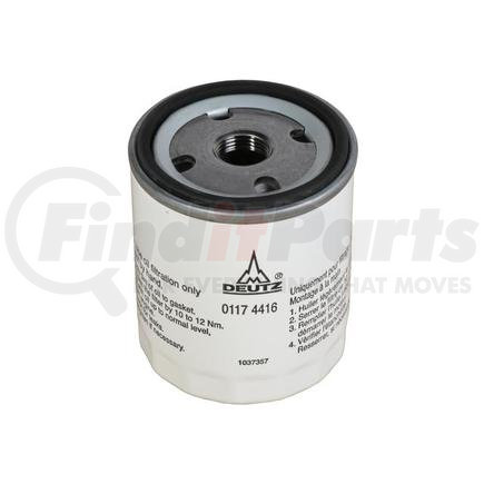 49924GT by GENIE - GENIE ORIGINAL OEM, FILTER, OIL, (SPIN-ON), DEUTZ F4L1011F ENGINES