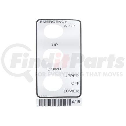 Condor 55480-001 CONDOR ORIGINAL OEM, DECAL - 20 / 2633 LOWER CONTROLS