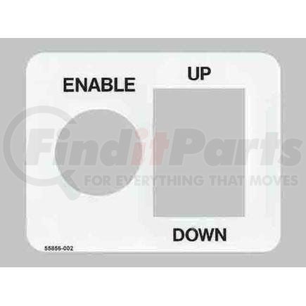 55856-002 by CONDOR - CONDOR ORIGINAL OEM, DECAL, V UPPER CONTROL BOX FRONT