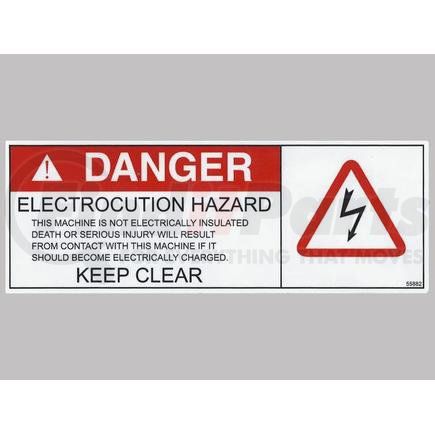 55882 by CONDOR - CONDOR ORIGINAL OEM, DECAL - ELECTROCUTION HAZARD