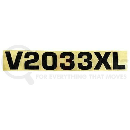 55984 by CONDOR - CONDOR ORIGINAL OEM, DECAL - V2033XL 2.75X18.4 GRAY