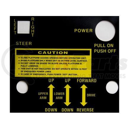52623 by CONDOR - CONDOR ORIGINAL OEM, DECAL - CONTROL BOX