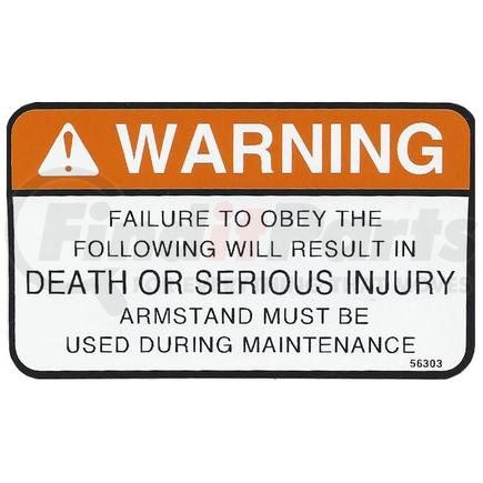 56303 by CONDOR - CONDOR ORIGINAL OEM, DECAL, USE ARMSTAND CAUTION