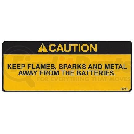 Condor 56752 CONDOR ORIGINAL OEM, DECAL, BATTERY CAUTION