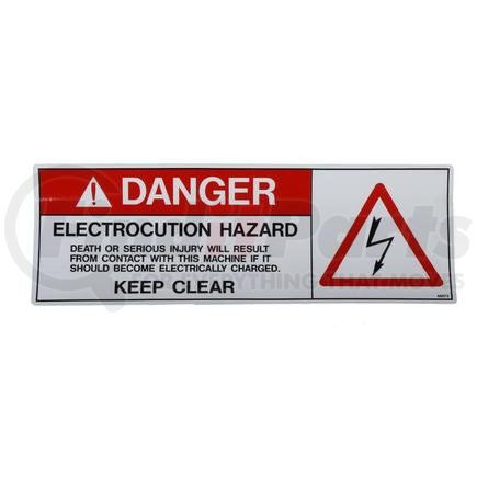 66973 by CONDOR - CONDOR ORIGINAL OEM, DECAL - ELECTRICAL HAZARD KEEP CLEAR
