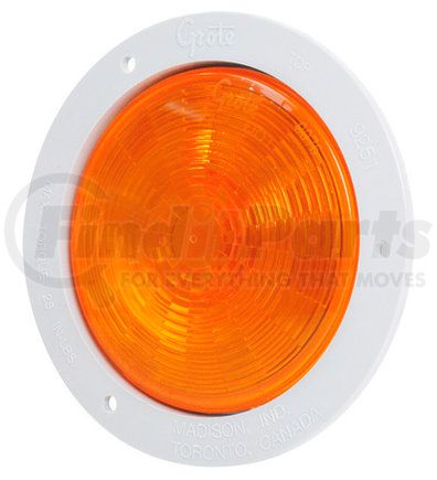 54463 by GROTE - SuperNova 4in. NexGen LED Stop Tail Turn Light, White Flange, Auxiliary, Hard Shell, Yellow
