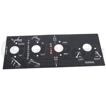 7679002556 by GROVE MANLIFT - GROVE MANLIFT ORIGINAL OEM, DECAL, UPPER CONTOL BOX CONTROLLERS MZX
