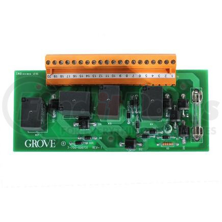 7750000731 by GROVE MANLIFT - GROVE MANLIFT ORIGINAL OEM, BOARD, RELAY, WITH RELAYS, LOWER CONTROL BOX