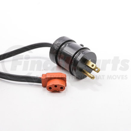 3600046 by PHILLIPS & TEMRO - Single HD Cord-WP Male Plug, Silicone Female Connector, 125V, 15 amp, 6 ft., 18/3 HPN Wire, A (WP)-NEMA 5-15, "B" Silicone Connector