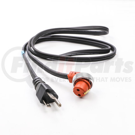 3600015 by PHILLIPS & TEMRO - Single HD Cord-125V, 15 Amps, 5ft., 16/3 HPN Wire, A-NEMA 5-15 Plug, "L" Silicone Connector