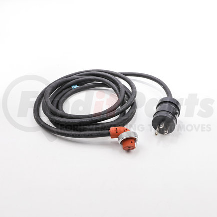 8608814 by PHILLIPS & TEMRO - Single HD Cord-WP Male Plug, Silicone Female Connector, 125V, 15 amp, 10 ft., 14/3 SJOW Wire, A (WP)-NEMA 5-15, "K" Silicone Connector
