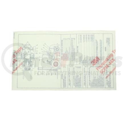 87410201 by CASE - CASE ORIGINAL OEM, DECAL, MAINTENANCE SCHEDULE