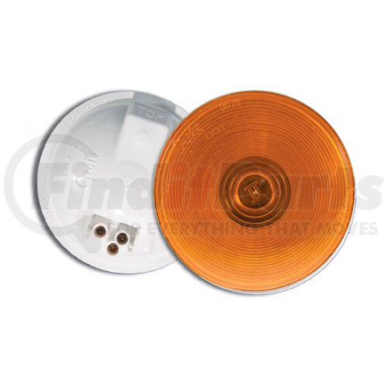52153 by GROTE - Torsion Mount II 4" Stop Tail Turn Light, Front Park, Female Pin 24V, Yellow
