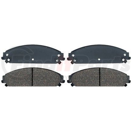 17D1058MHPVF1 by ACDELCO - Disc Brake Pad Set-Police Semi-Metallic Disc Brake Pad Front ACDelco Specialty