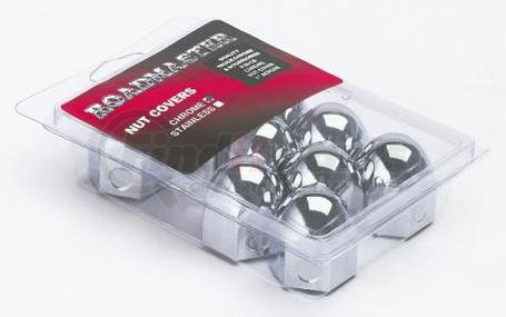 126CD by ROADMASTER - Chrome nut cover (10 pack) 1"