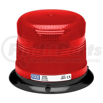 6750R by ECCO - SAE Class II 6700 Series Strobe Red Beacon
